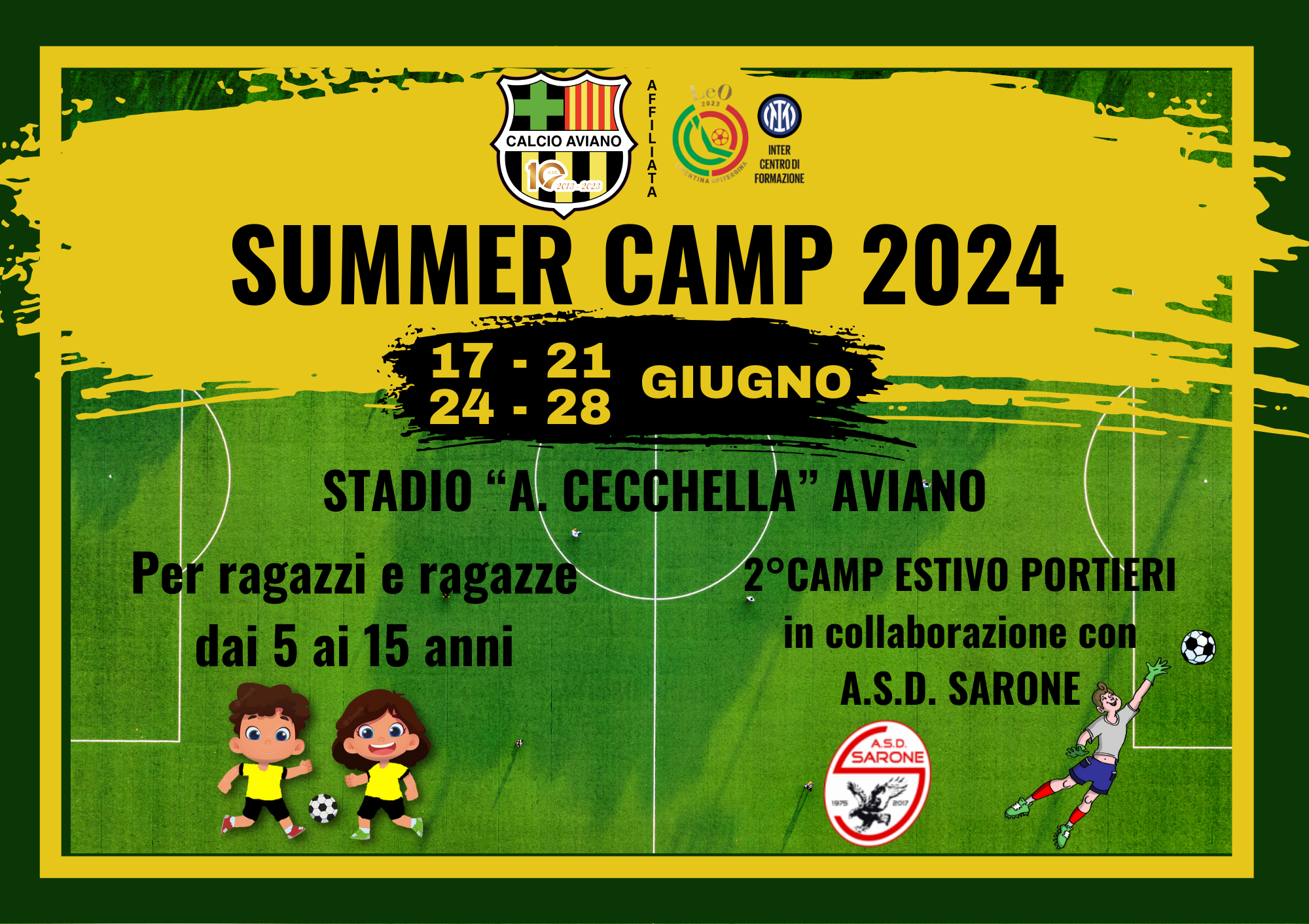 Immagine del post - Ritorna il Calcio Aviano Summer Camp!